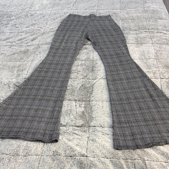 Shop My Trend Plaid Flare Leg Lounge Pants-S - Picture 3 of 9